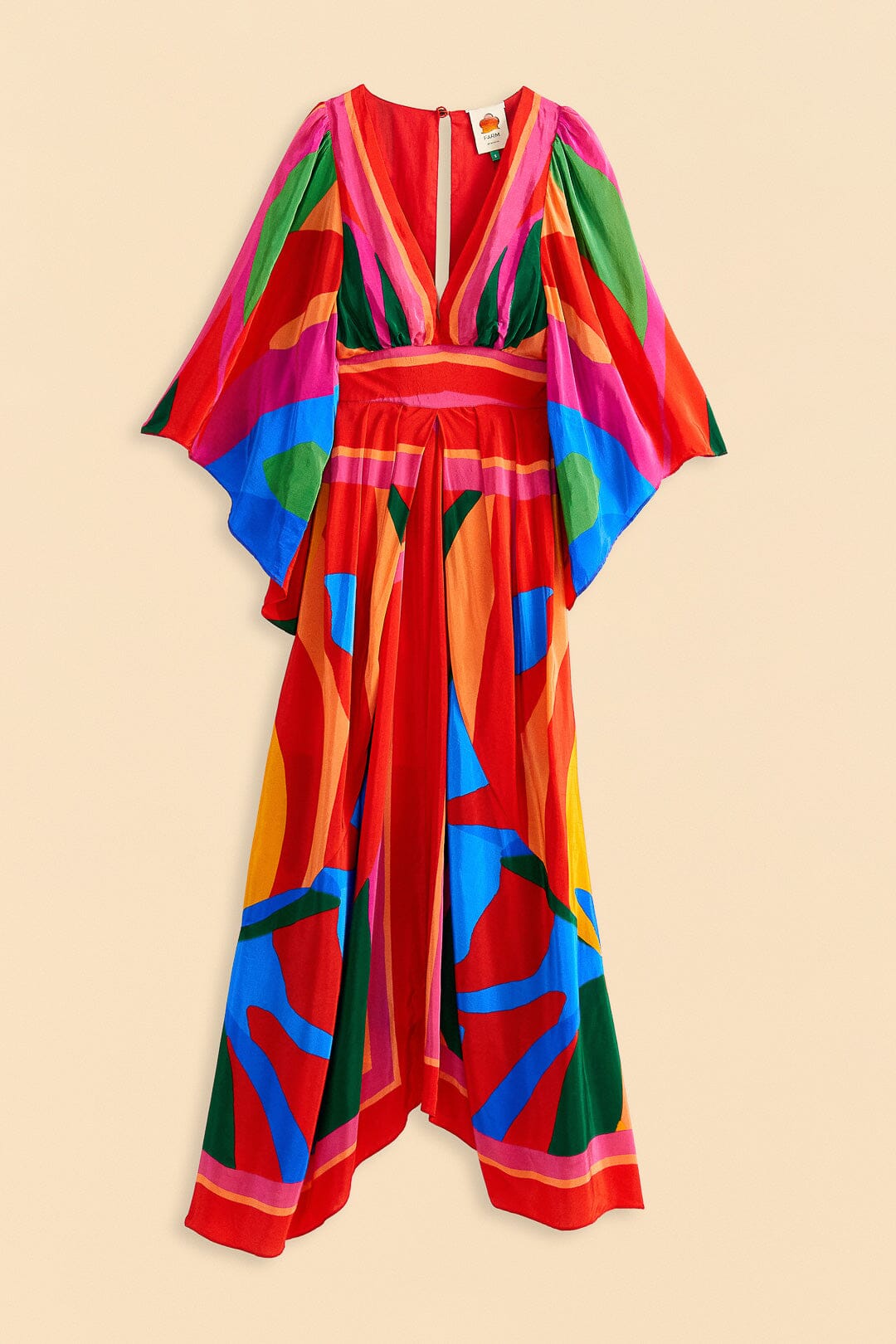 Robe longue Colorful Foliage - Multicolore