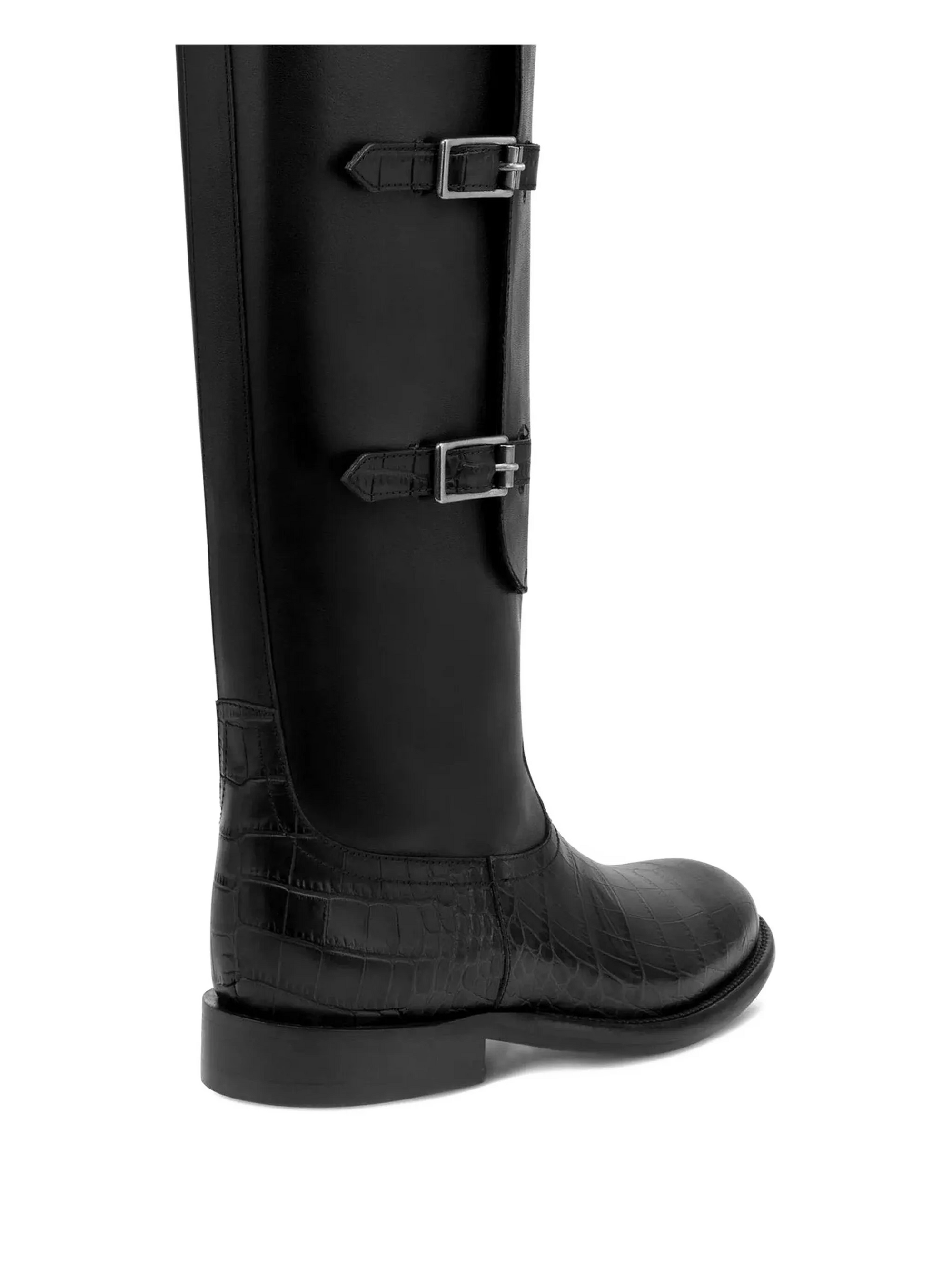 Bottes Montana en cuir - Carbone Black
