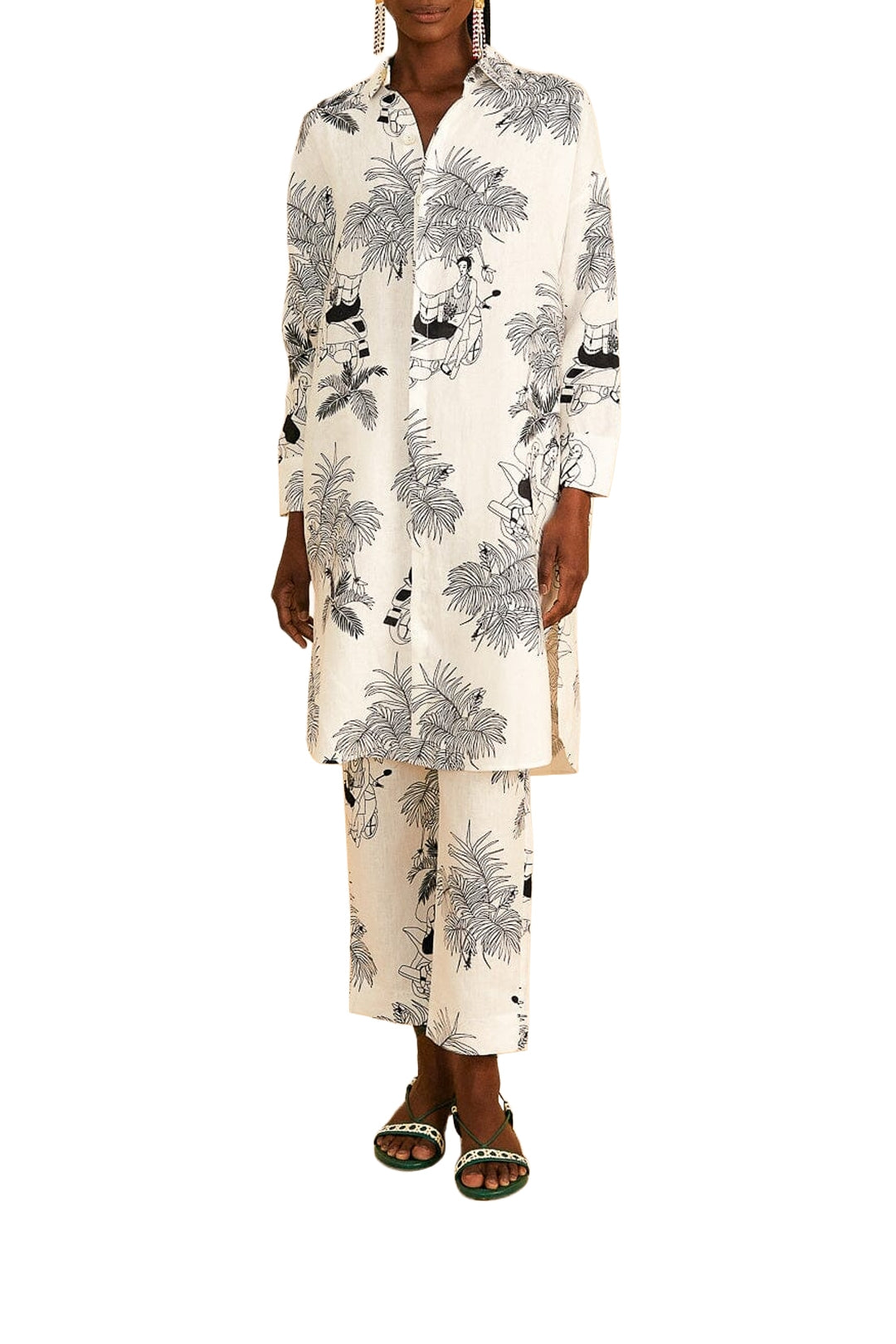 Chemise Moto Love - Blanc