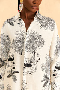 Chemise Moto Love - Blanc