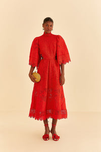 NEW_Red Robes midi - Red