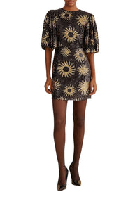 Sunny Mood Sequin Short Dress - Black