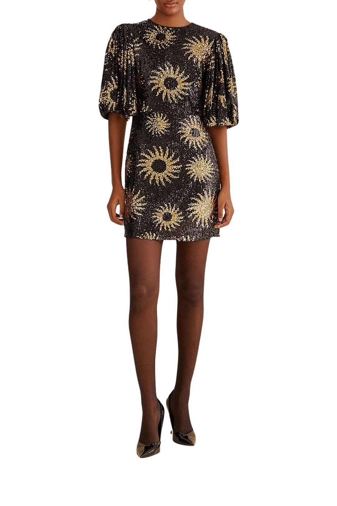 Sunny Mood Sequin Short Dress - Black