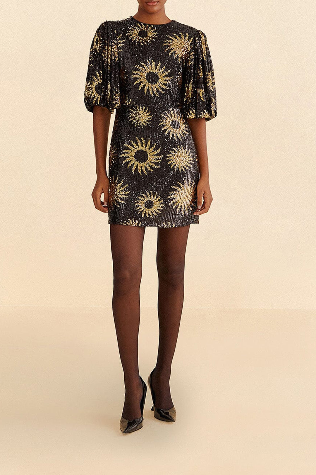 Sunny Mood Sequin Short Dress - Black