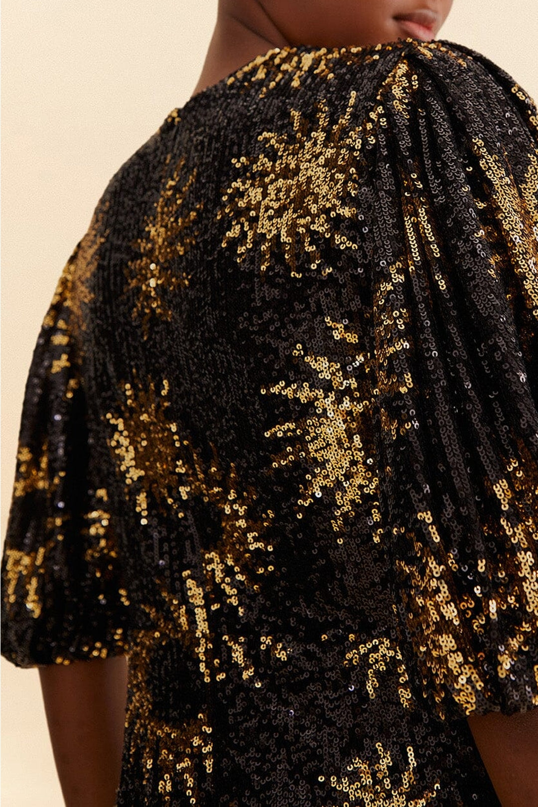 Sunny Mood Sequin Short Dress - Black