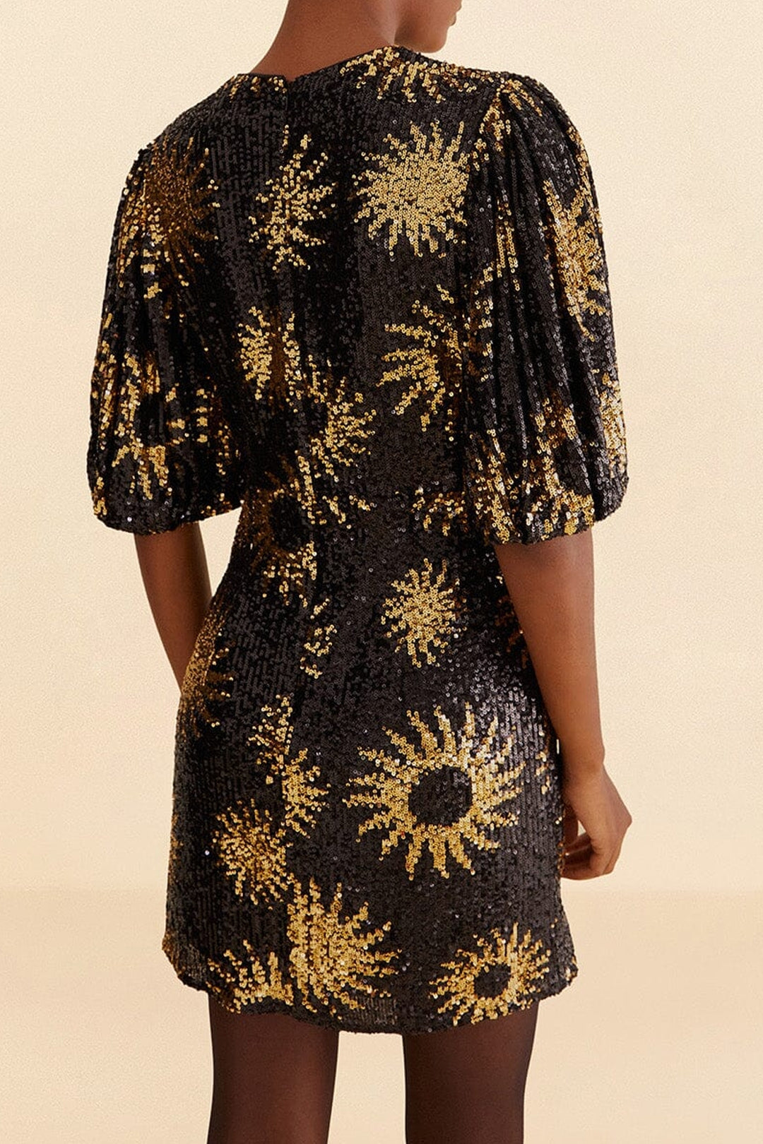 Sunny Mood Sequin Short Dress - Black
