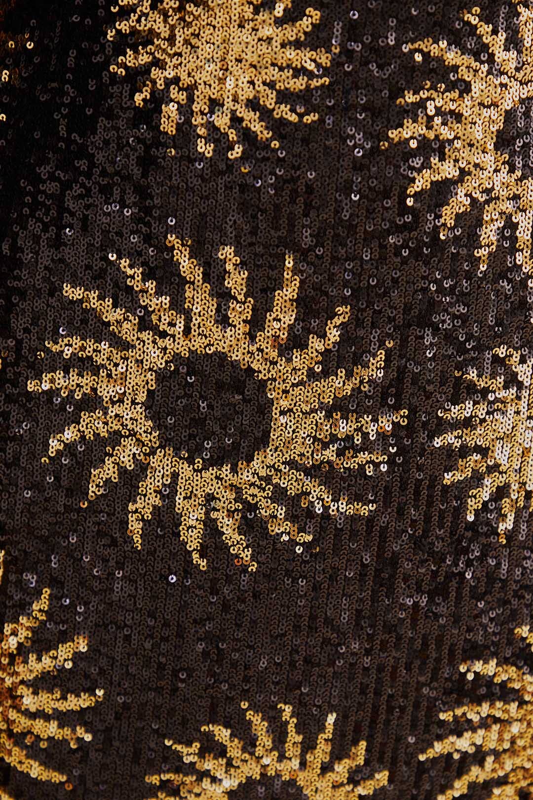 Sunny Mood Sequin Short Dress - Black