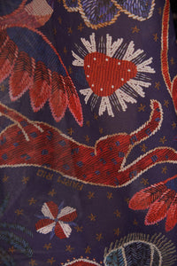DJV_Tropical Shine Dark Blue Chemises & Blouses - Tropical Shine Dark Blue