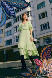 NEW_Green Robes midi - Green