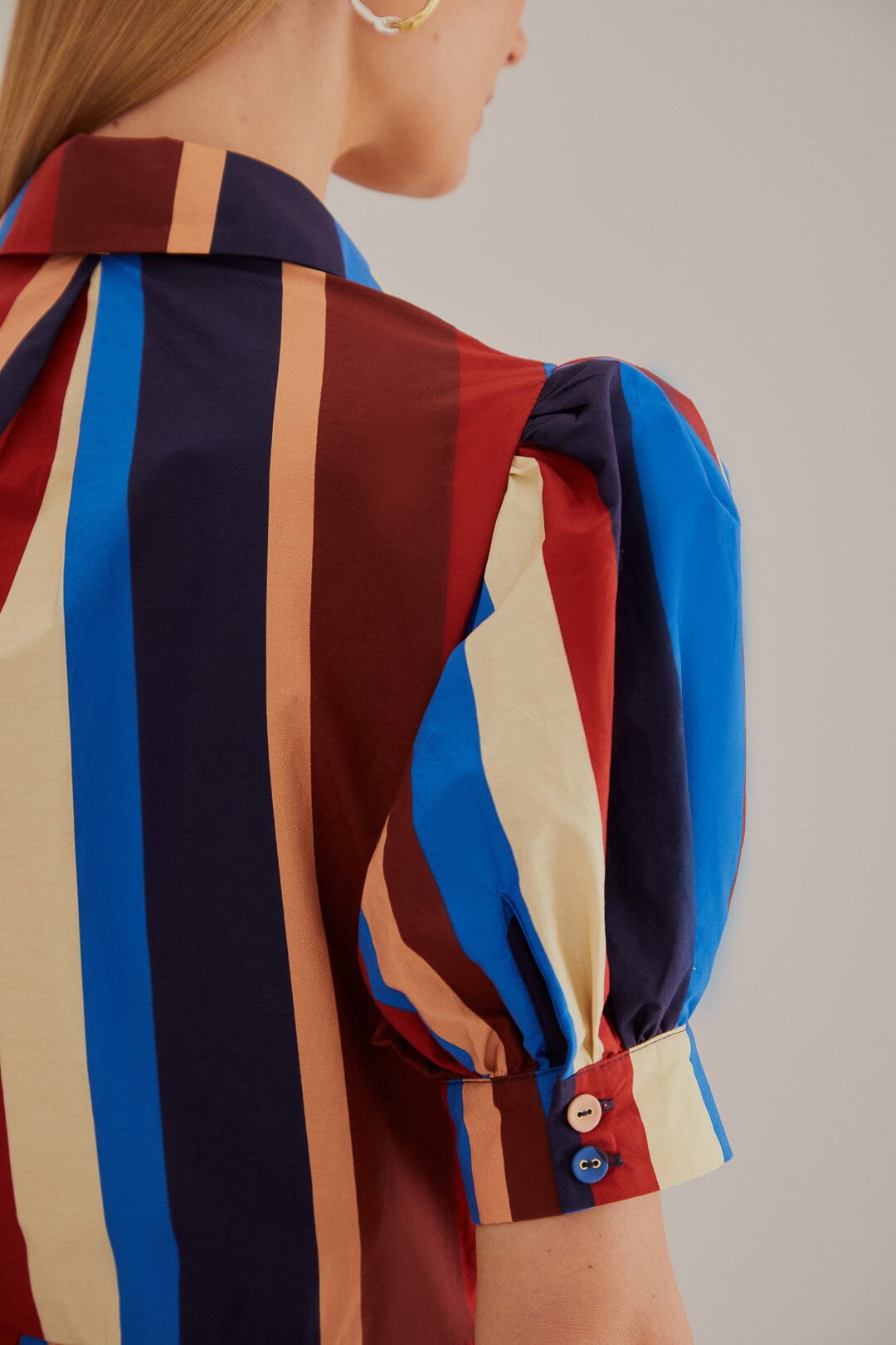 NEW_Winter Stripes Multicolor Robes midi - Winter Stripes Multicolor
