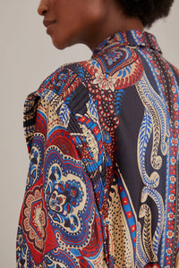Robe longue Energy à découpe - Multicolore