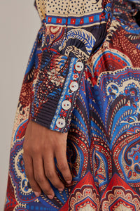 Robe longue Energy à découpe - Multicolore