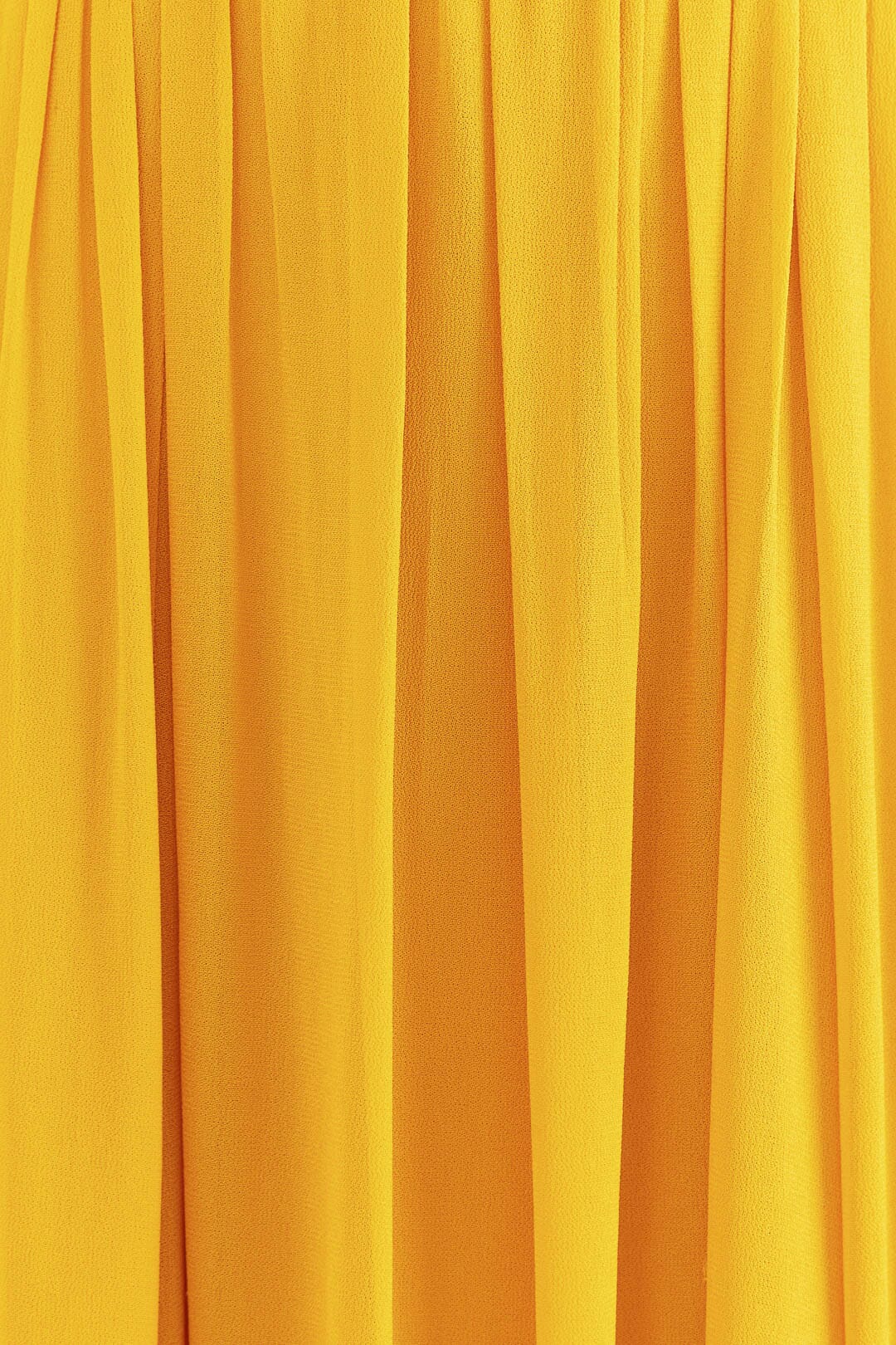 Strapless maxi dress With Sun Buckle - Yellow