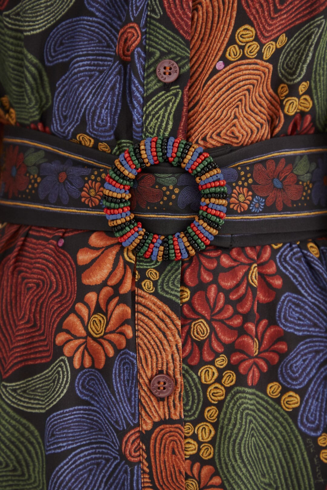 Robe courte à manches longues - Orange