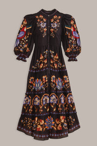 Robe longue à manches longues - Noir
