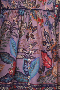 Robe courte à manches longues - Violet