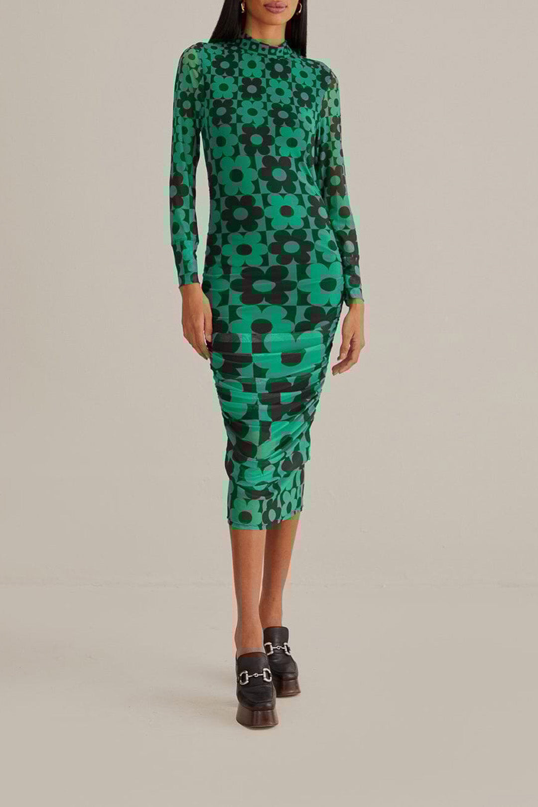 Robe midi Lovedaisy en tulle - Vert
