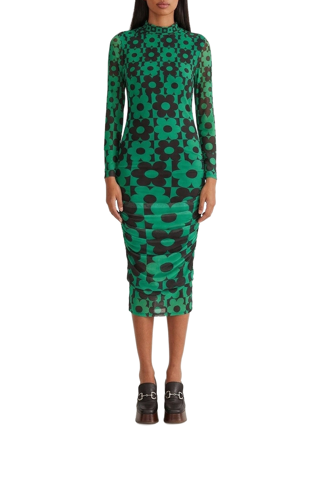 Robe midi Lovedaisy en tulle - Vert