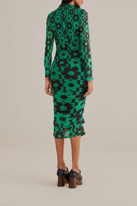 Robe midi Lovedaisy en tulle - Vert