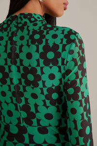 Robe midi Lovedaisy en tulle - Vert