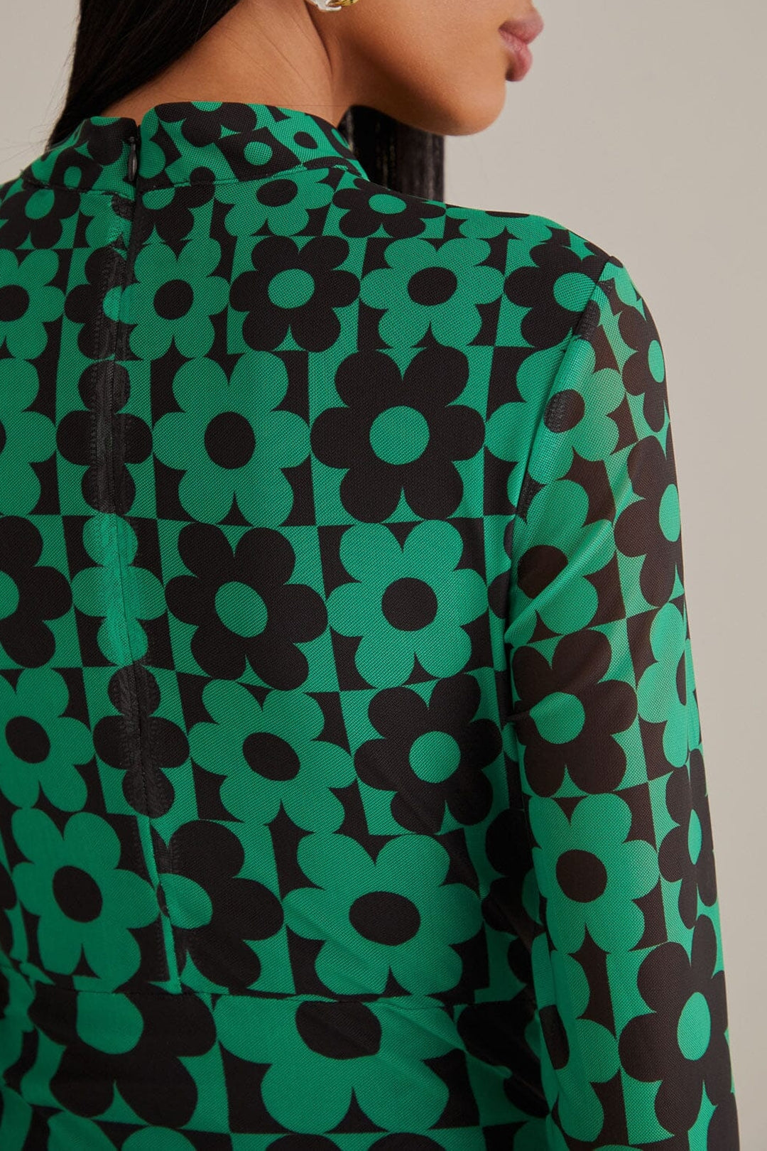 Robe midi Lovedaisy en tulle - Vert