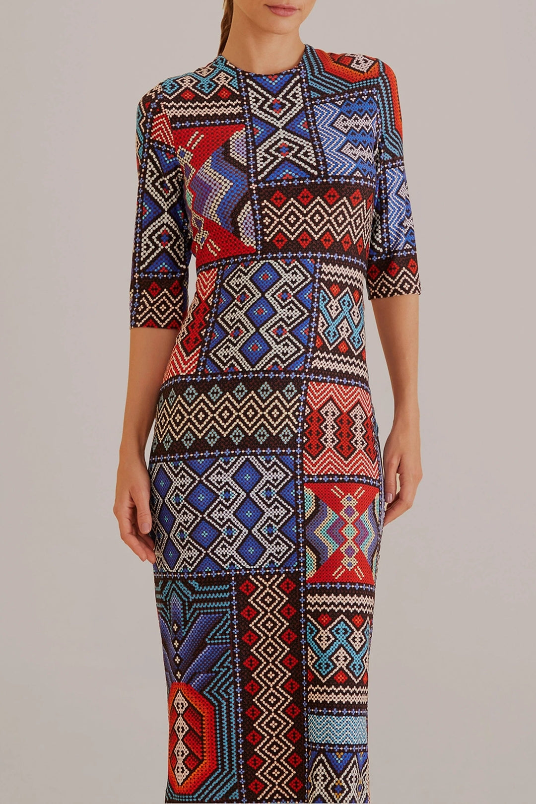 DJV_Rauti Multicolor Robes midi - Rauti Multicolor