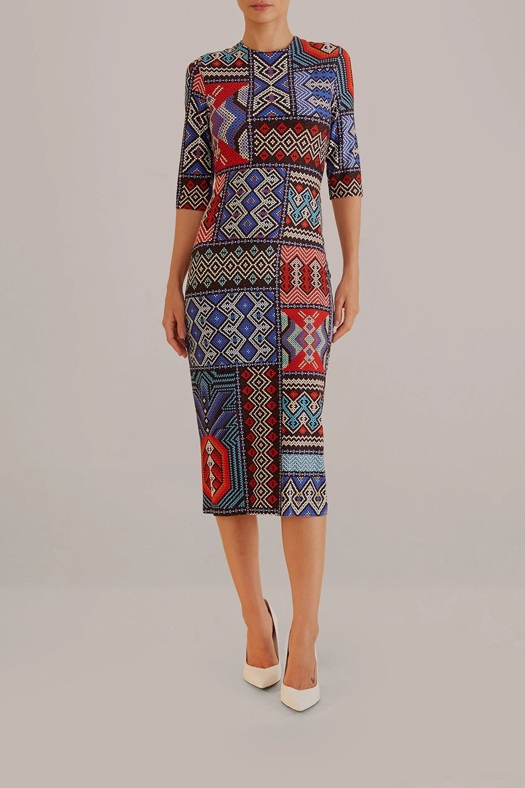 DJV_Rauti Multicolor Robes midi - Rauti Multicolor