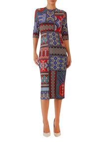 DJV_Rauti Multicolor Robes midi - Rauti Multicolor