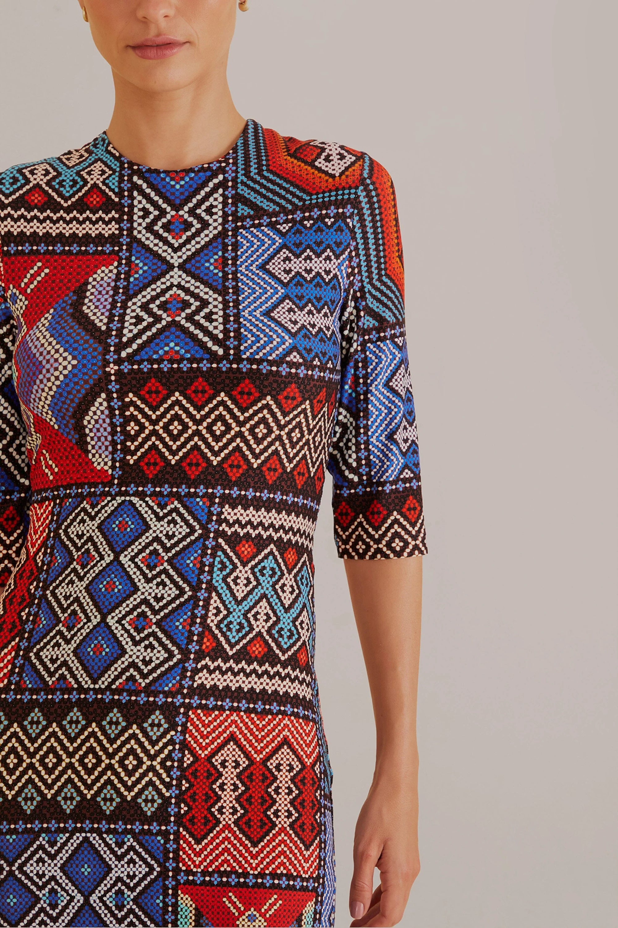 DJV_Rauti Multicolor Robes midi - Rauti Multicolor