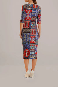 DJV_Rauti Multicolor Robes midi - Rauti Multicolor