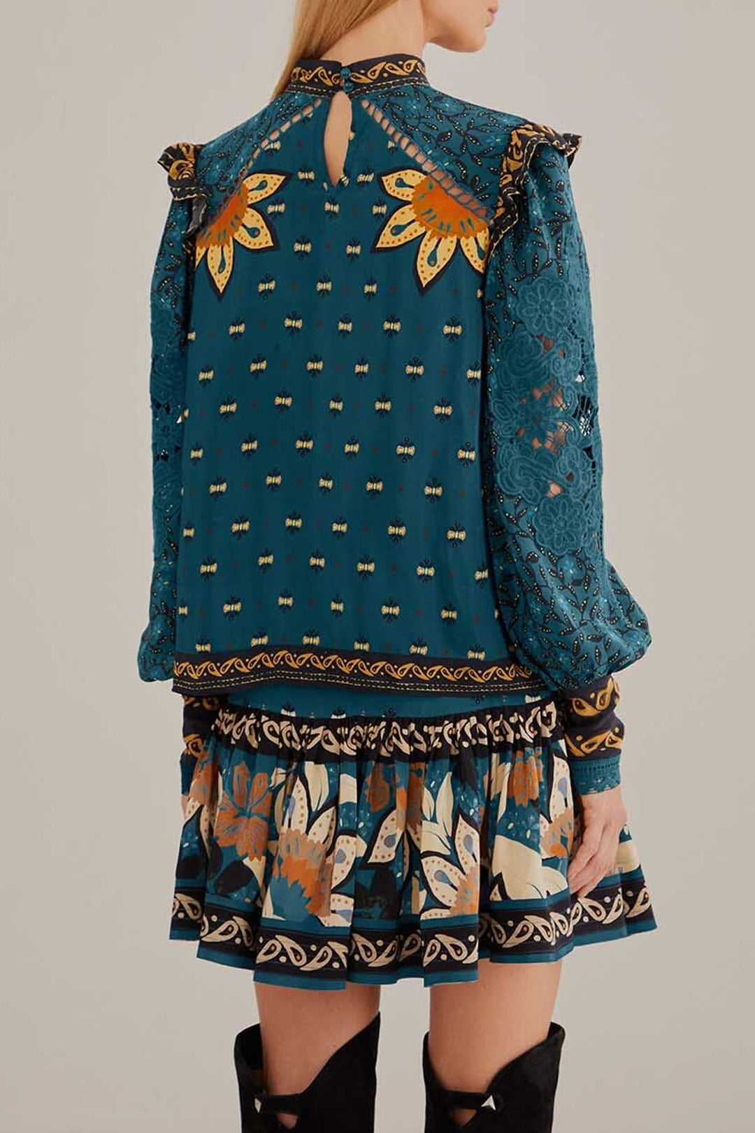 Blouse Ainika Chill à manches longues - Bleu