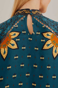 Blouse Ainika Chill à manches longues - Bleu