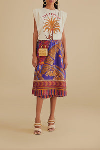 T-shirt The Tropics Pleat en coton - Beige