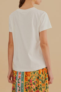 T-shirt Have A Nice Trip en coton - Blanc
