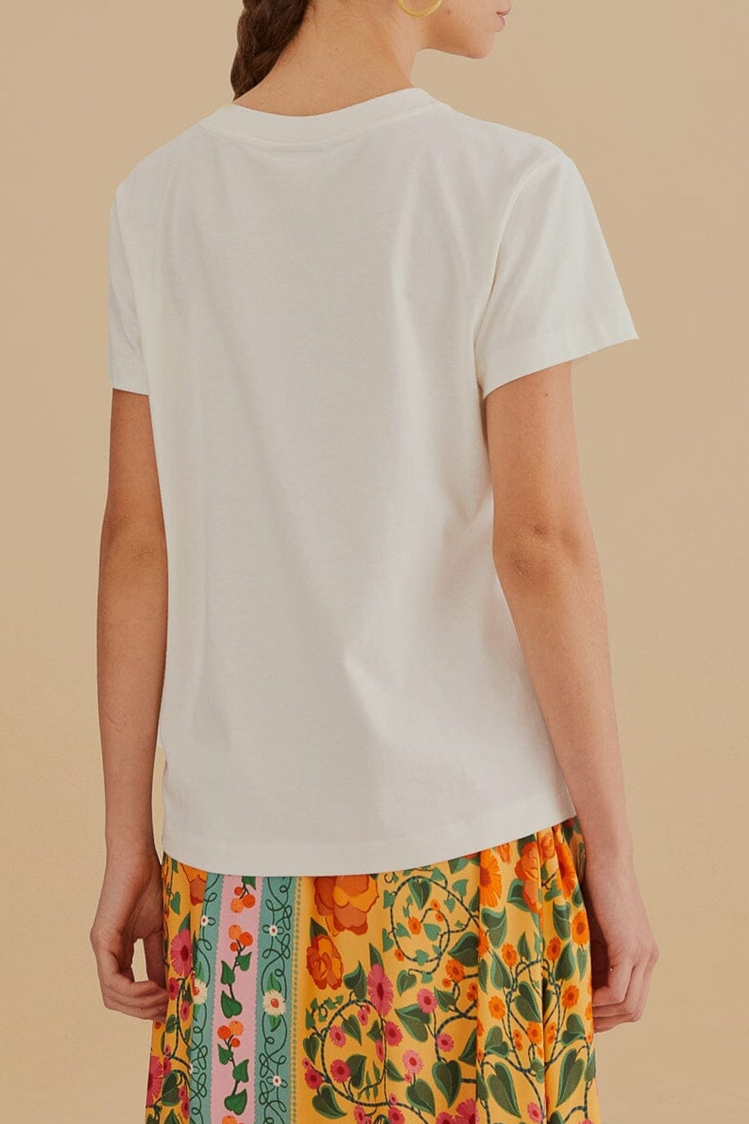 T-shirt Have A Nice Trip en coton - Blanc