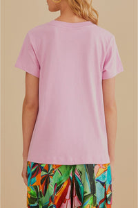 T-shirt coupe Rio de Janeiro en coton - Rose