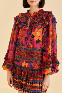 Blouse à manches longues - Rose