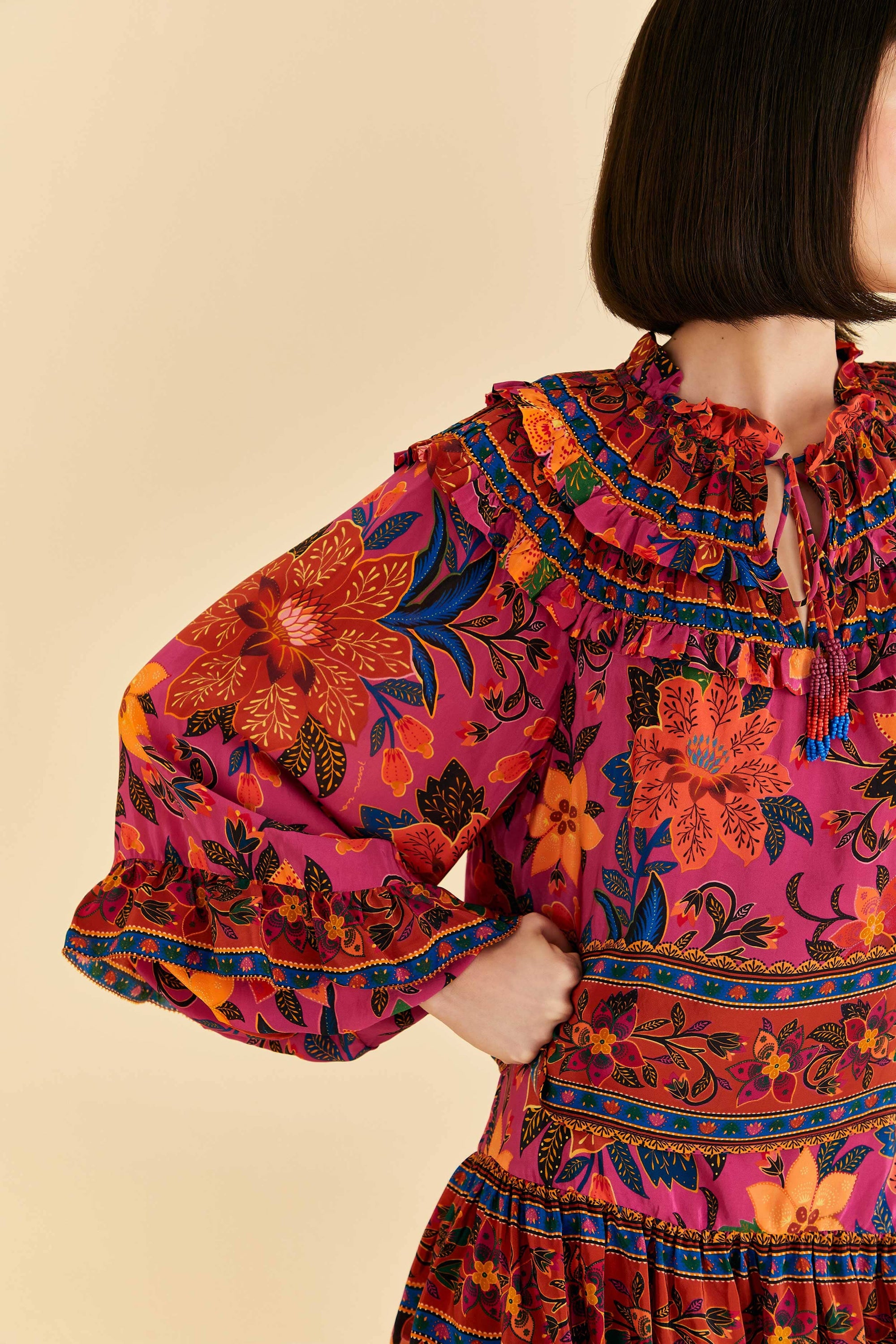 Blouse à manches longues - Rose