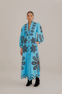 NEW_Turquoise Robes longues - Turquoise