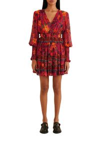 Robe courte Tropical Tapestry - Multicolore