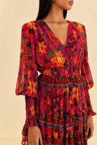 Tropical Pink Robe courte - Tropical Pink