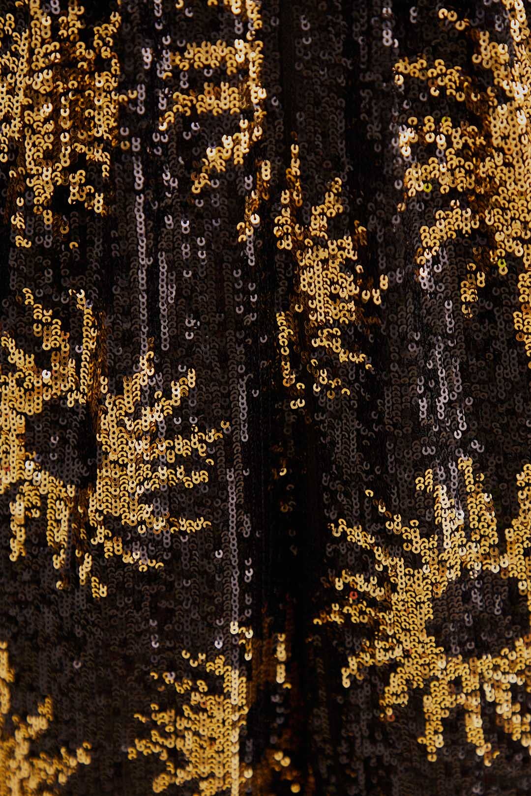 Combinaison Sunny Mood à sequins et col V - Noir