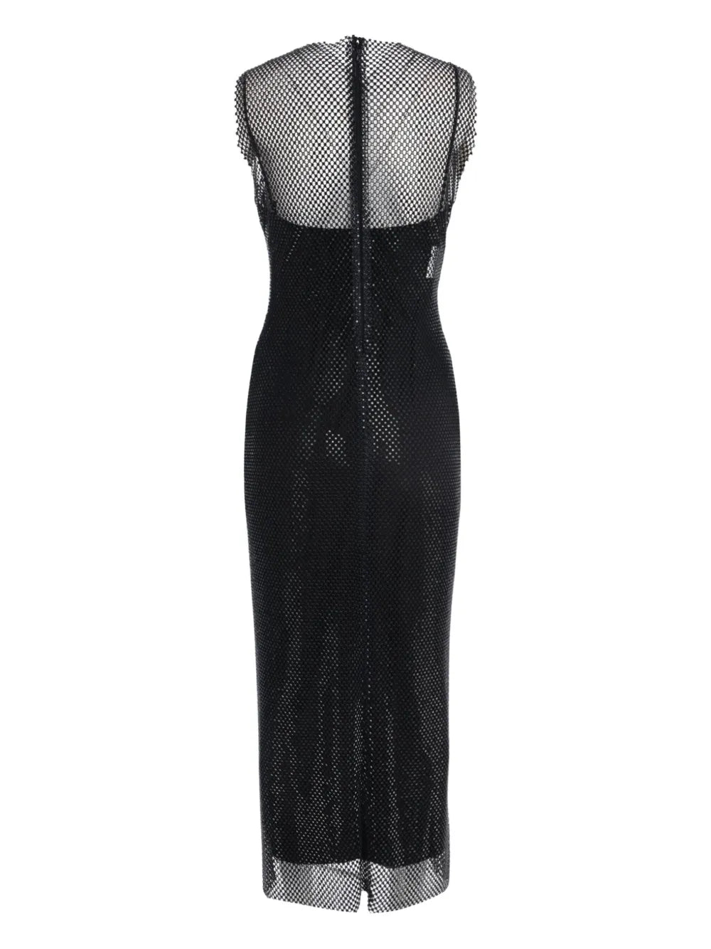 Robe midi en tulle brodé - Black