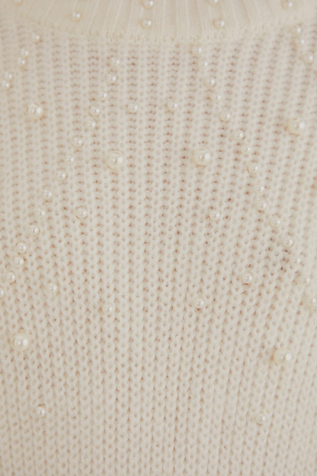 Pull Bubble avec broderie de perles - Blanc