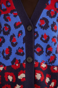 DJV_Mixed Leopards Navy Multi Cardigans & Pulls - Mixed Leopards Navy Multi