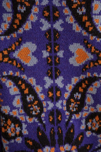 Pull à broderie de sequins en maille - Violet