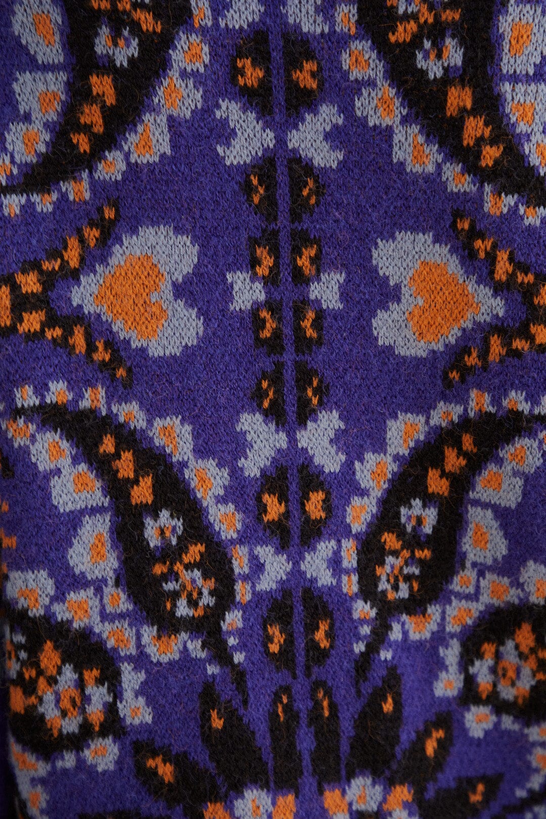 Pull à broderie de sequins en maille - Violet