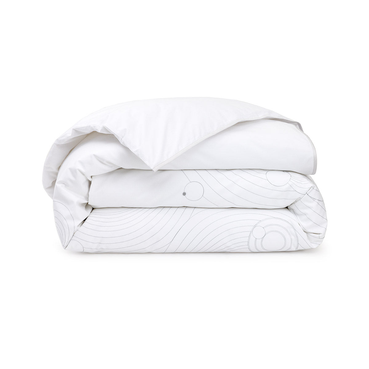 ONDES_BLC_BRU // HOUSSE DE COUETTE ONDES_BLC_BRU