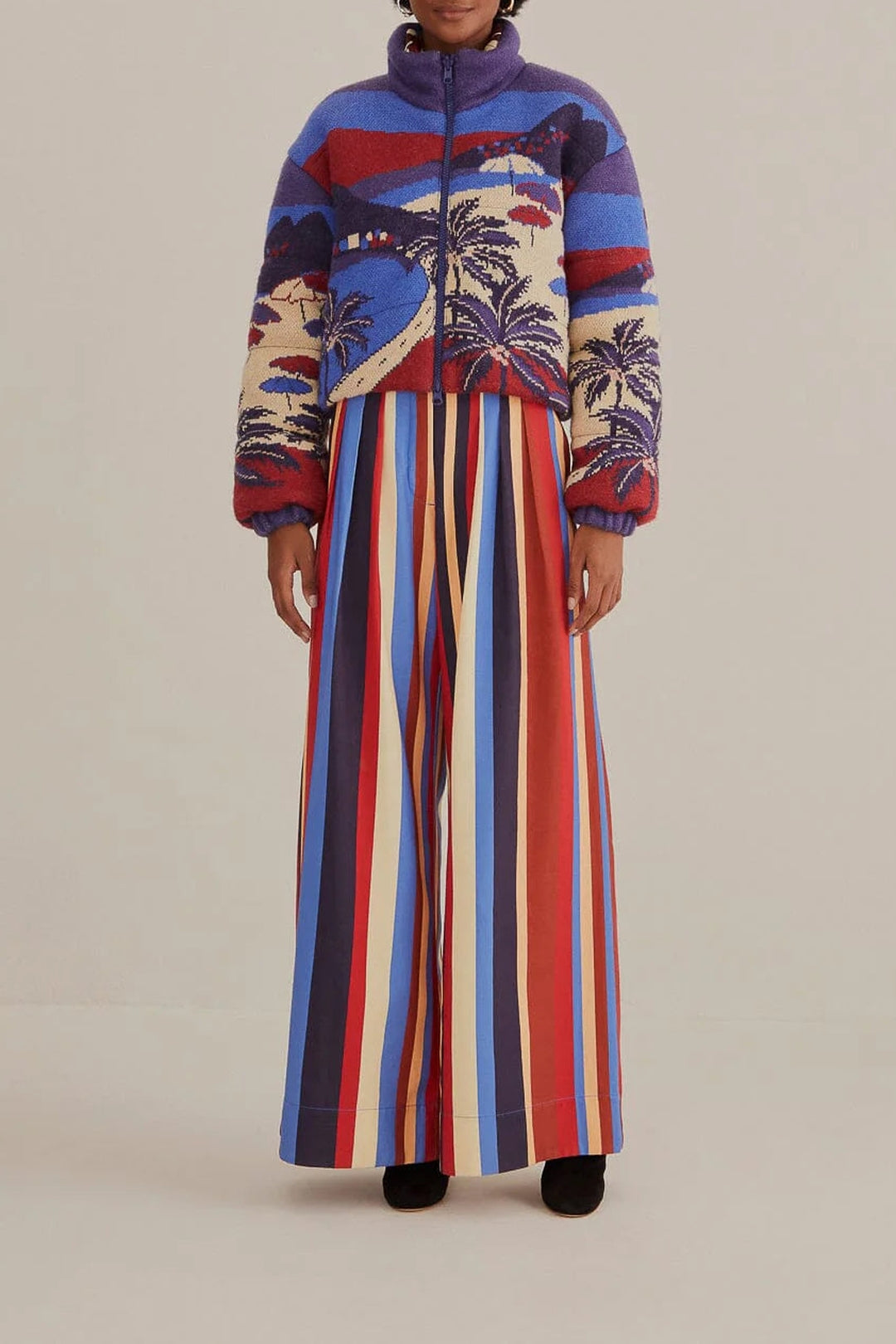 DJV_Winter Stripes Multicolor Pantalons - Winter Stripes Multicolor