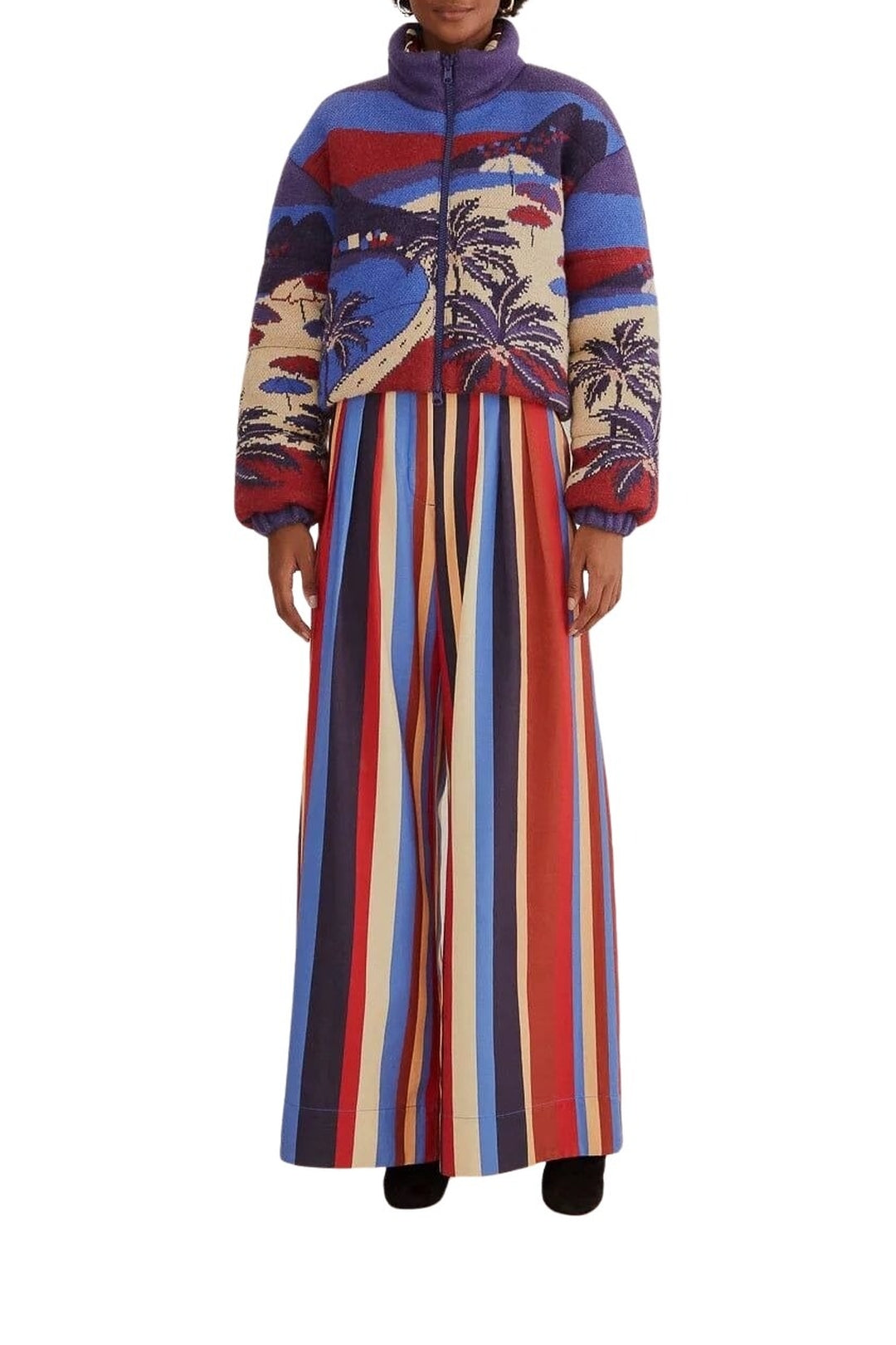 DJV_Winter Stripes Multicolor Pantalons - Winter Stripes Multicolor